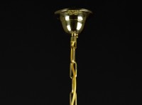 Zlatá stropní růžice (baldachýn) zavěšeného svítidla