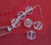 Broušené křiščťálové perle (korálky)