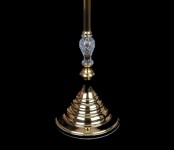 Masivní zlatá noha lampy pro zajištění stability