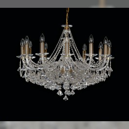 Luxusní moderní křišťálový lustr s diamantovými ověsy