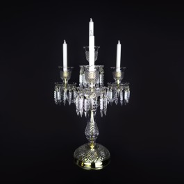 Luxusní vysoký křišťálový svícen ve stylu Bohemia Baccarat