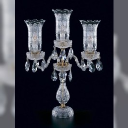 Broušená stolní lampa BOHEMIAN CRYSTAL GLASS
