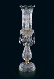 Menší stolní lampa Bohemia crystal glass