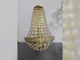 Opravdu malé nástěnné svítidlo s jednou žárovkou - kartáčovaná matná mosaz