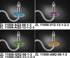 Barevné křišťáloívé lustry - možnosti