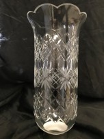 Světelná váza (Vanůza) z čistého broušeného skla