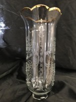 Světelná váza se zlatým okrajem 1