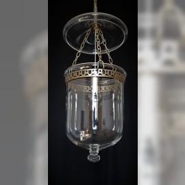 Lustr Francouzská skleněná cloche na strop do kuchyně, či jídelny