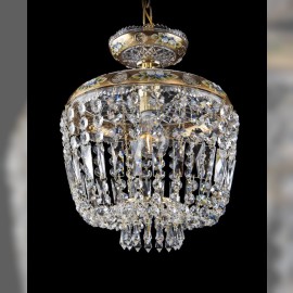 Zlatý košové svítidlo BOHEMIA GOLD do luxusního interiéru
