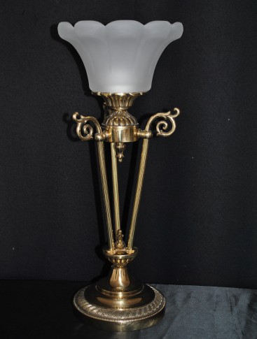 Mosazná vysoká lampa stolní lampa