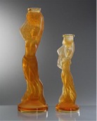 Svícny z oranžového skla (Ambr)